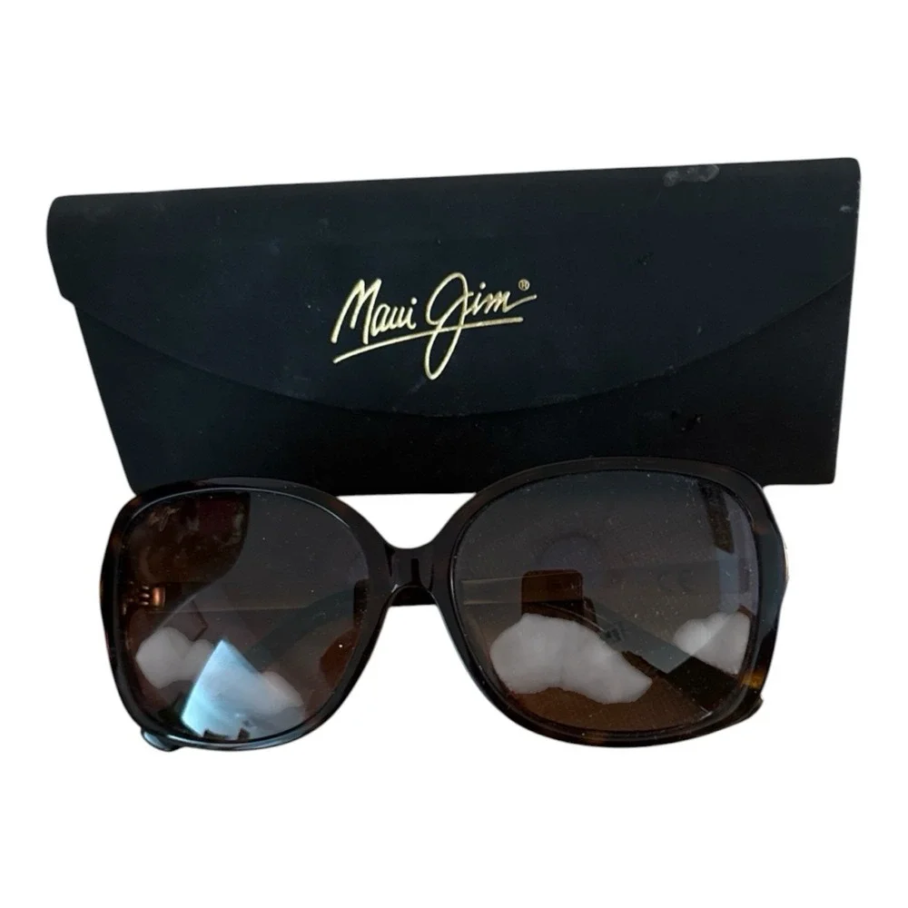 Maui Jim Melika Tortoise Shell Sunglasses Polarized Brown Lens Hard Case HS760